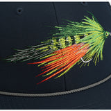 Fire Tiger Streamer Fly Fishing Mesh Back Rope Cap