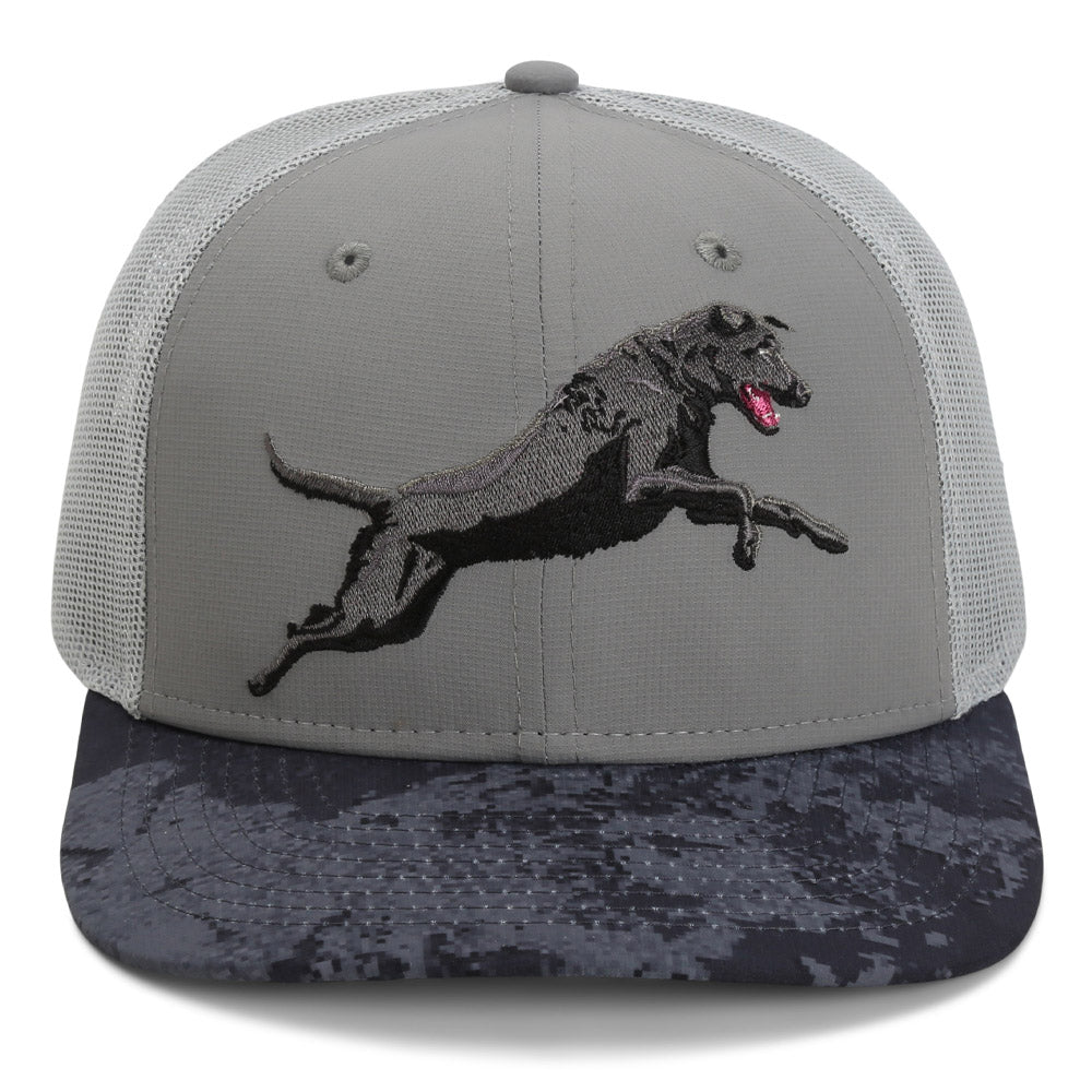 Black Lab Cap 6 Panel Riverside Mesh Back Paramount Outdoors