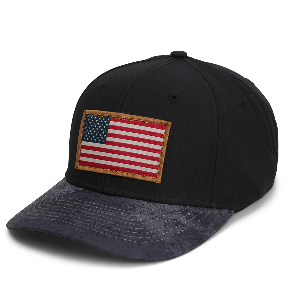 Riverside American Flag Hat Structured Ripstop Cap Black Cirrus ...